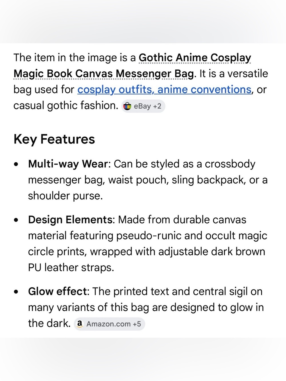 Cosplay Magic Book Bag - Picture 2 of 16